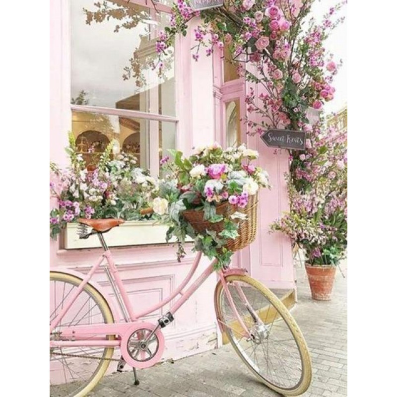 Bicycle and Roses