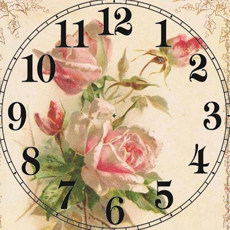 Vintage Rose Clock F...