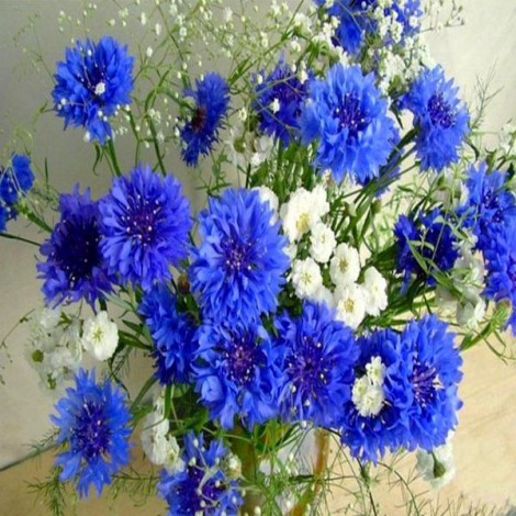 White And Blue Bouquet
