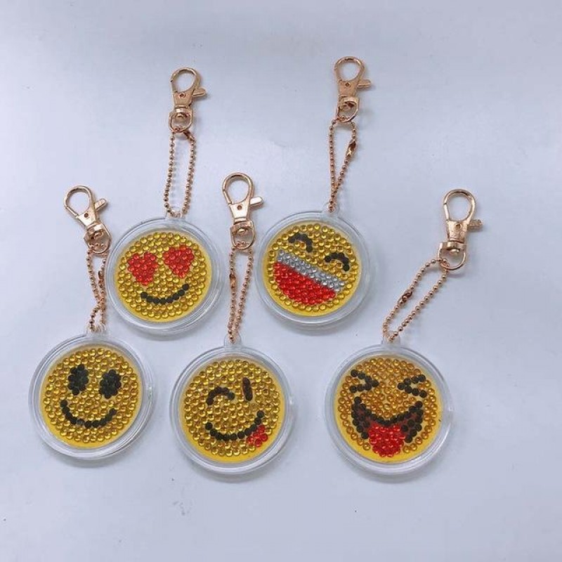 Emoji Key Chains 5 p...