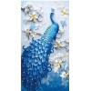 Blue Peacock with Normal Diamonds