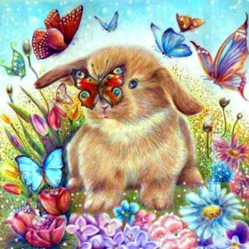 Bunny With Butterfli...
