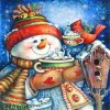 Snowman Enjoying Christmas