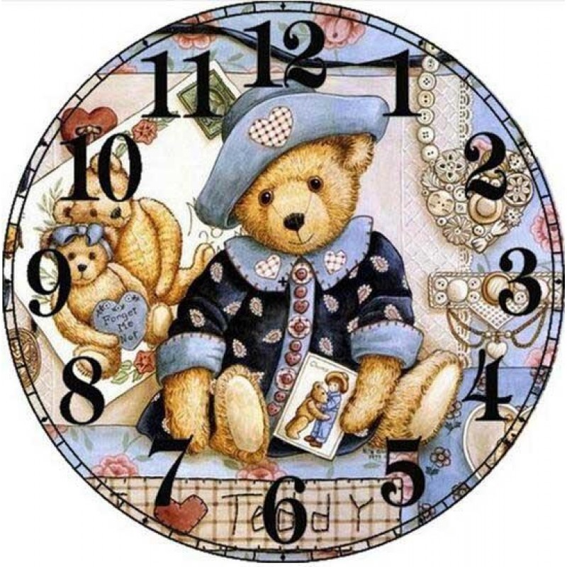 Teddy Bear Clock Fac...