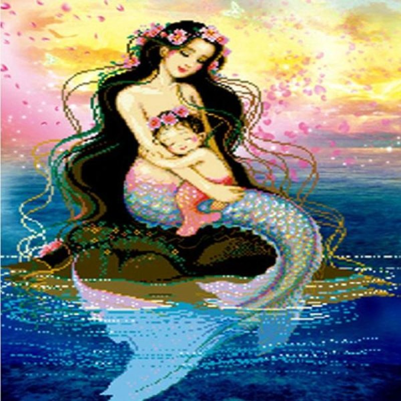 Mermaid And Baby
