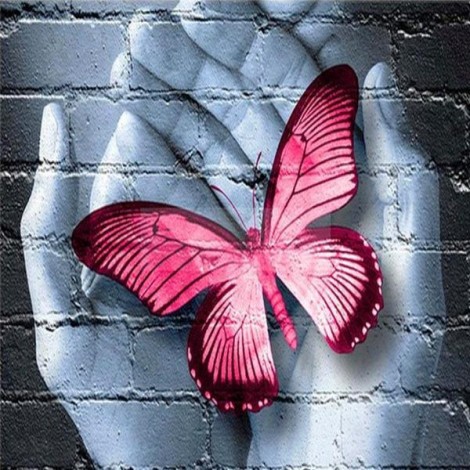 Red Butterfly Graffiti